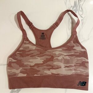 NB Gently Worn Pink Camo Sportsbra